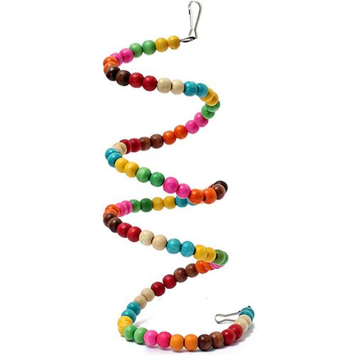 Multicolor Beads Birds Cage Toys