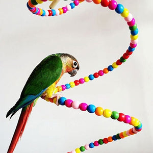 Multicolor Beads Birds Cage Toys